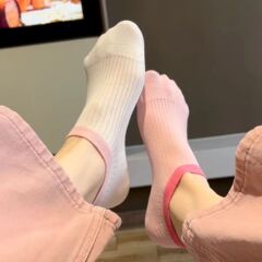 女性用夏用薄手ソックス、滑り止め、防臭、外履き可能、袋入り、接着剤付き、脱落防止、吸汗性、綿ソックス、ボートソックス、綿底