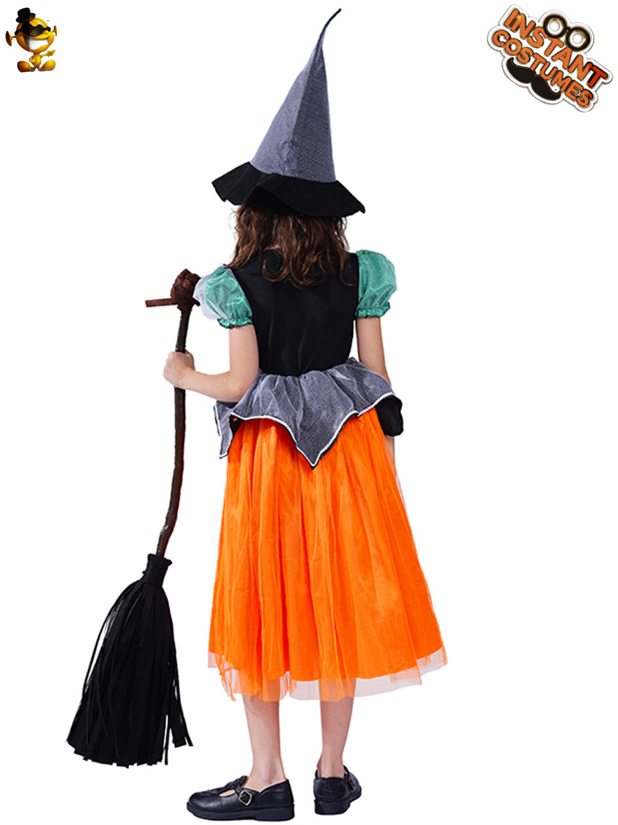 Halloween nueva calabaza pequeña bruja Cosplay traje mascarada etapa traje rendimiento traje juego de rol