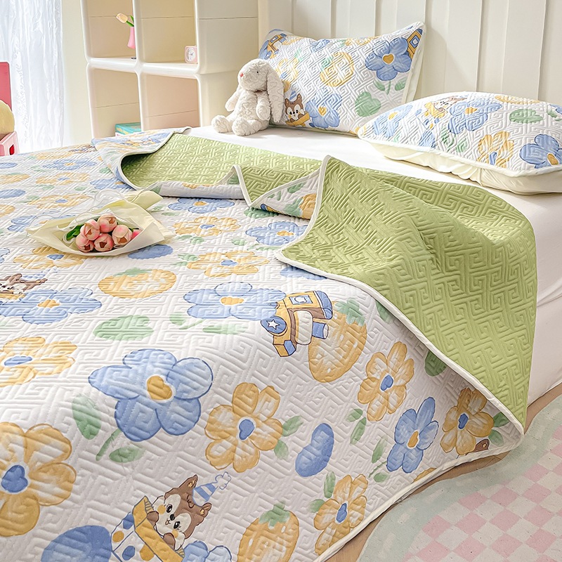 2024 nuevo producto de impresión de algodón cubierta de cama de algodón ins ventana doble cubierta de cama lavable a máquina multipieza conjunto exclusivo transfronterizo