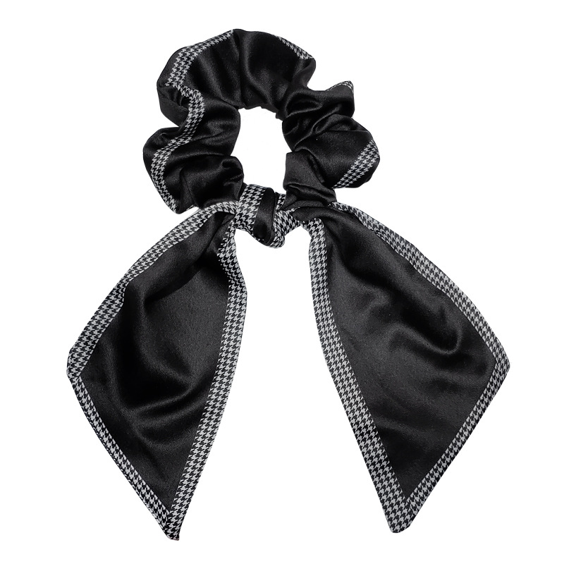 Ribbon Texture Bows Houndstooth Korean Style Hair Rope Wholesale Jewelry Nihaojewelry display picture 2