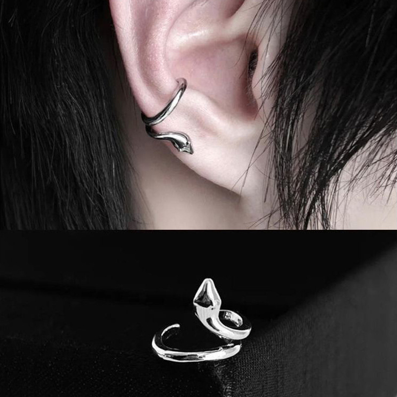 Ins-Style Snake Ear Cuffs, Same Model as Wang Anyu, Versatile for Daily Wear, Non-Pierced Wrap-Around Ear Clips, Wholesale from Manufacturer