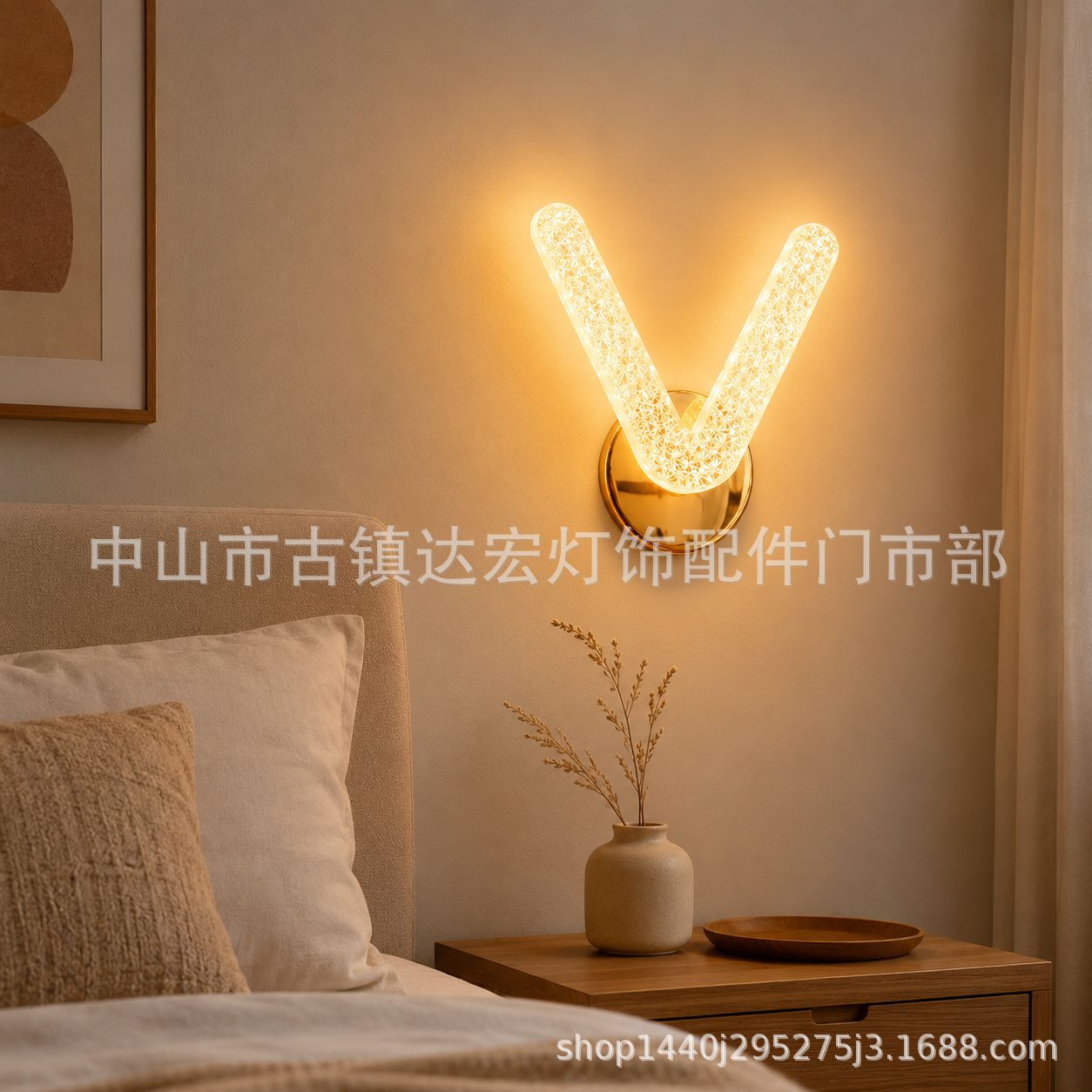 Iluminación de exportación led pasillo luz de entrada nueva escalera nórdica balcón dormitorio cabecera lámpara de pared lámpara en forma de V
