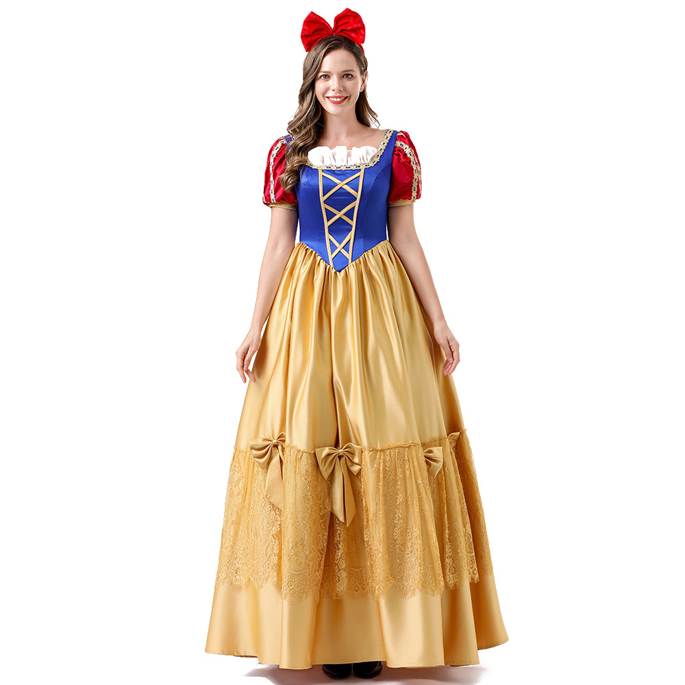 Halloween Costume Deluxe Princess Dress Prom Party Dress Long Dress Play Costume Amusement Park Costume