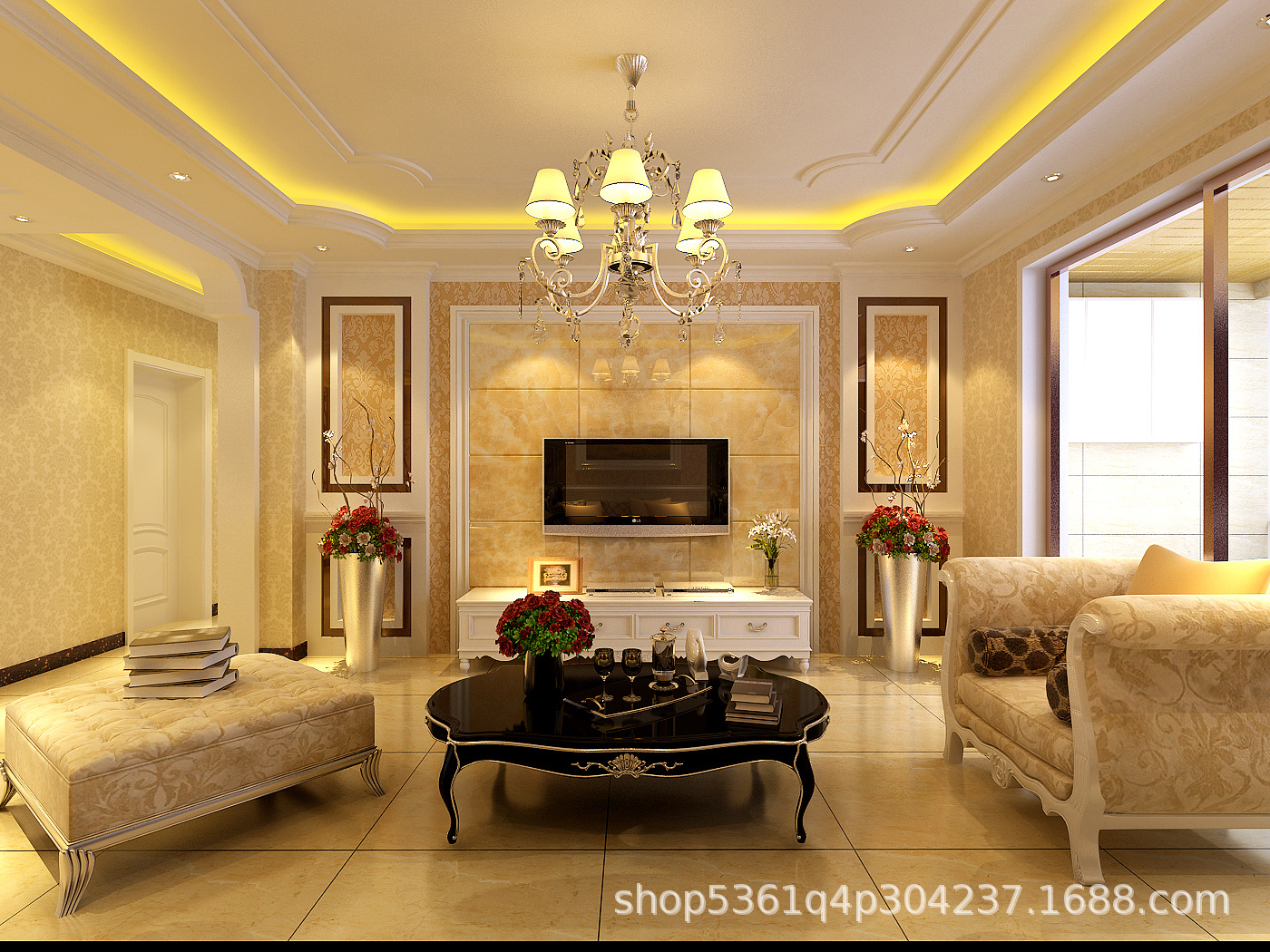 yy直播背景布网红直播间快手抖音装饰男女墙纸拍照3d主播背景装饰