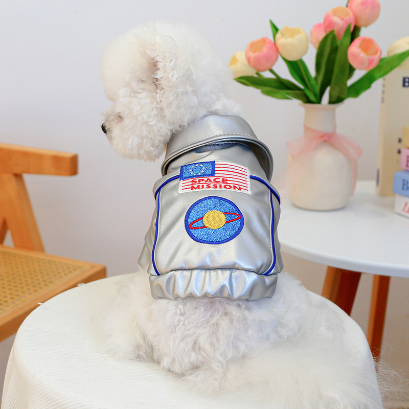 Petcircle Pet Puppy and Cat Clothes, Cute Small Dog Autumn and Winter Stylish Astronaut Jacket