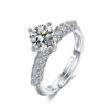 Elite wedding ring for beloved, classic jewelry, one carat, wholesale