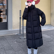 谷纪羽绒服女过膝超长款冬季加厚2025年新款韩版宽松情侣爆款外套