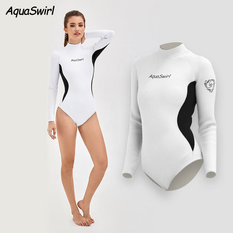 Cross-Border New Super Elastic Wetsuit One-Piece Women's 2.5mm Warm and Wear-Resistant Wet Suit Cold-Proof Cr Wetsuit Surfing Suit