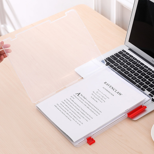 A4 thickened plastic file box file storage box plastic buckle file box office information classification storage box