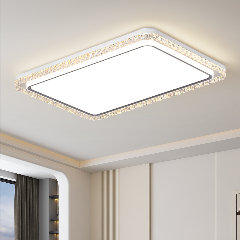 Luz de techo de la sala de estar, lámpara de dormitorio, luz de protección de ojos de alto brillo, nueva simple y cálida lámpara de techo del dormitorio principal 323L