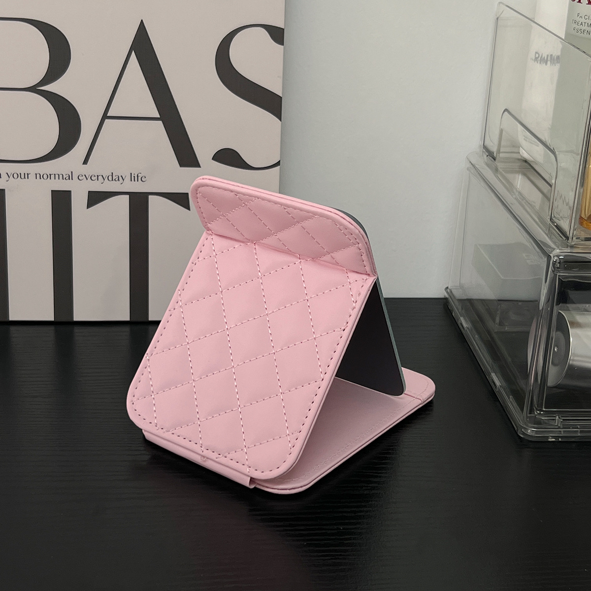 Espejo rosa, espejo de piso, espejo de vestir, espejo de dormitorio, espejo de maquillaje, dormitorio de estudiantes, pared colgada