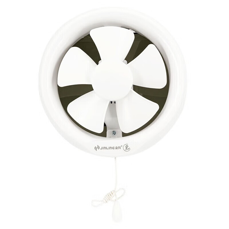 金羚排气扇厨房卫生间玻璃圆形换气强力排风扇 6寸 8寸圆孔