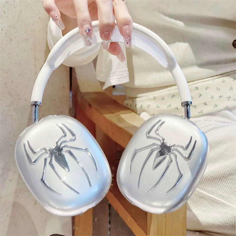 Galvanized Spiderman Protective Case for Apple airpods Max Headset Protective Case for airpods Women
