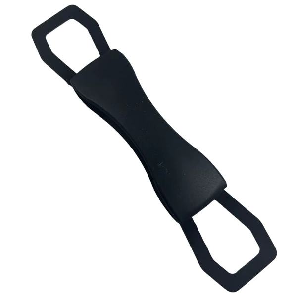 [Black] Flat Silicone Band