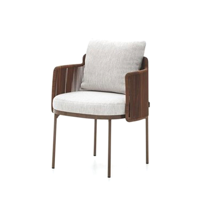 Al Aire Libre mesa y silla de ratán Jardín B & B Bar restaurante al aire libre mesa de comedor de madera maciza Silla de ratán al aire libre impermeable Protección solar