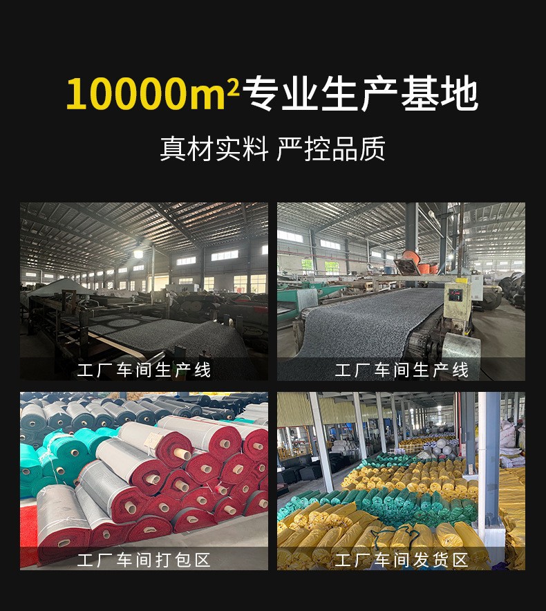 Factory Supply 2.0 Thick Nail Bottom Wire Ring Large Roll Entry Door PVC Plastic Floor Mat Car General Mat Coil