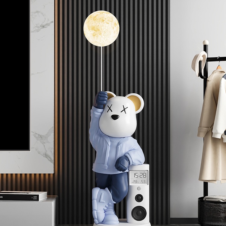 Violent Bear Living Room Large Floor-Standing Ornament Sofa Tv Cabinet Decoration Light Luxury High-End Housewarming Gift