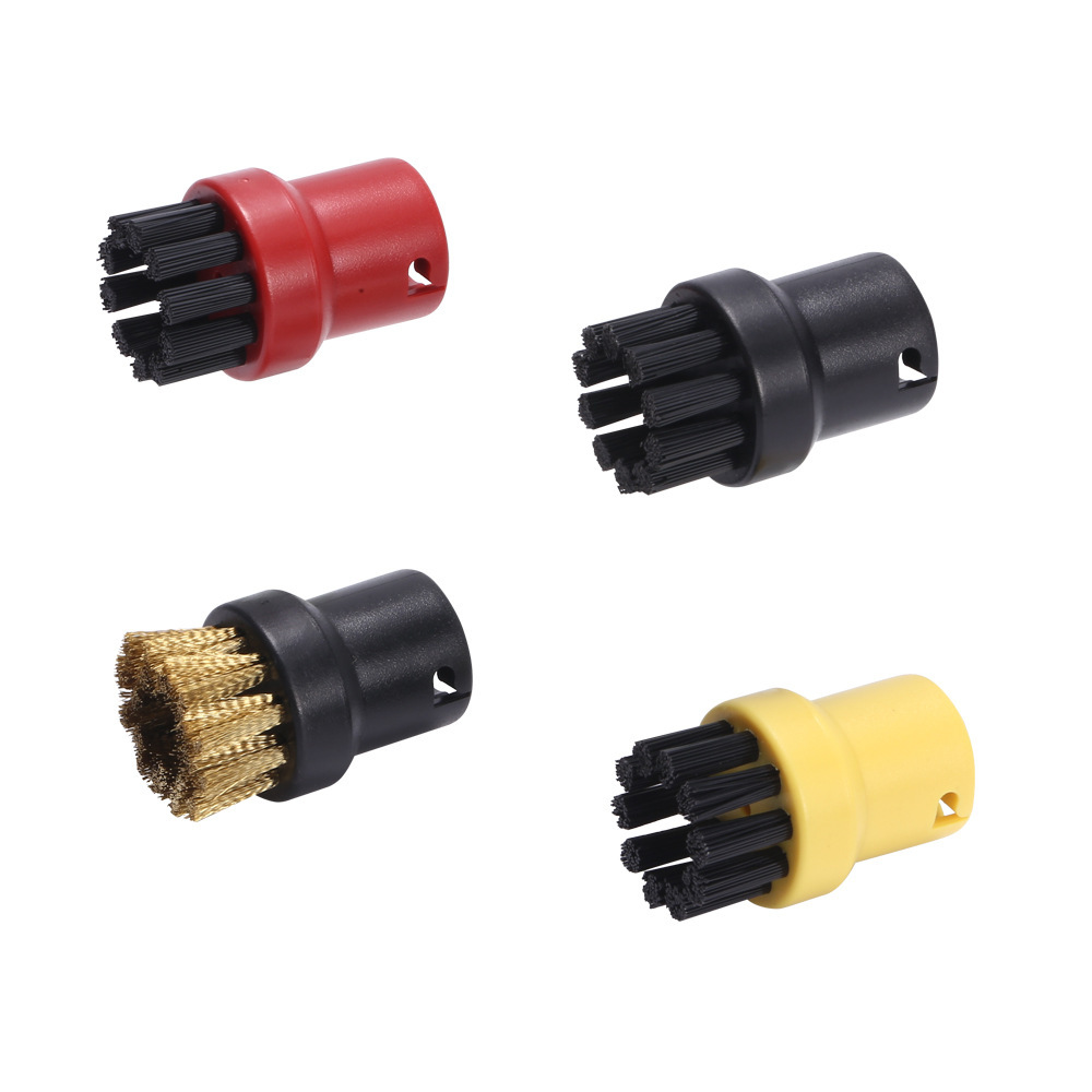 Adecuado para accesorios de vapor Karcher Kach, trapo, trapo, accesorios de vapor Karcher, cepillo redondo pequeño, cepillo de cobre