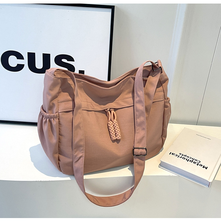 Schoudertas voor dames, grote canvas tote tas voor onderweg_voghion.com