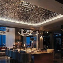 水波纹8mm碳晶板木饰面板护墙板防水木塑背景墙实心免漆板