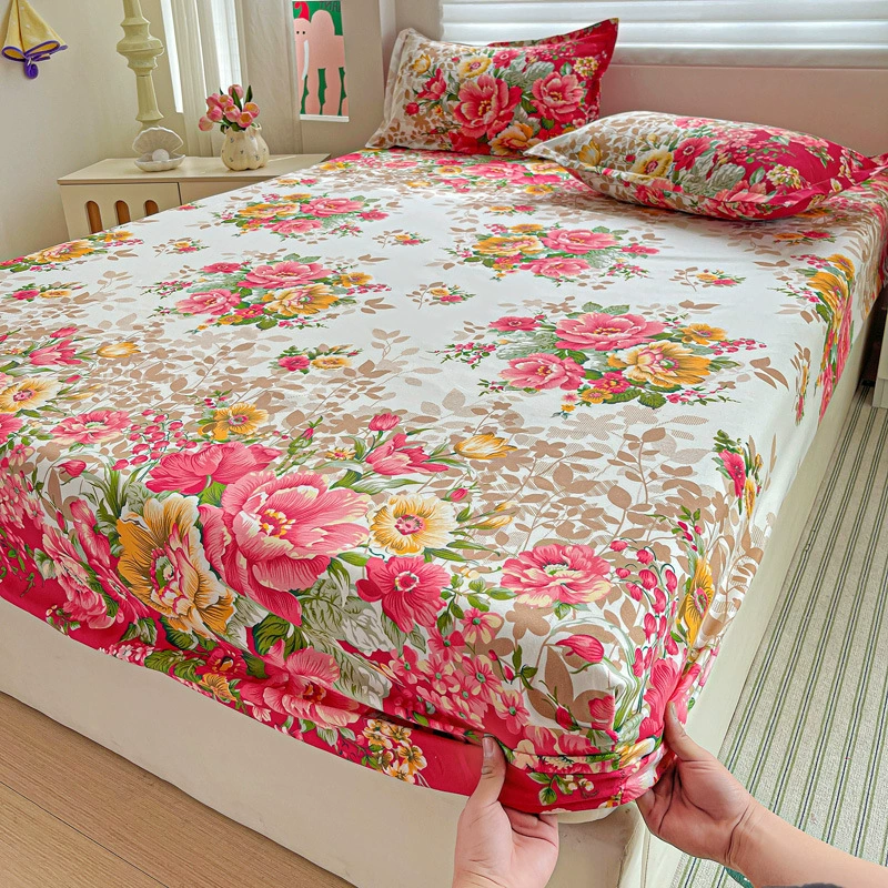 Новые маленькие простыни со свежим принтом, цельное двуспальное покрывало, простыни, пылезащитное защитное покрывало, грязезащитный дышащий чехол