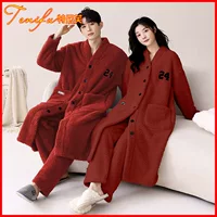 Velvet халат для любимого, комплект для тепла, длинная пижама