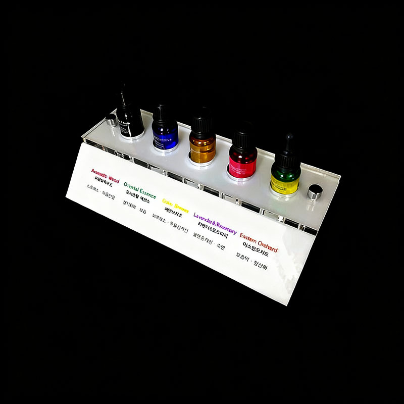 亚克力香熏精油展示架台面多色精油陈列架精油品牌体验架生产厂家