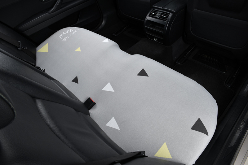 Elastic universal car seat cover, rear split-type waterproof seat cushion cover, backrest cover, headrest cover, simple elastic design