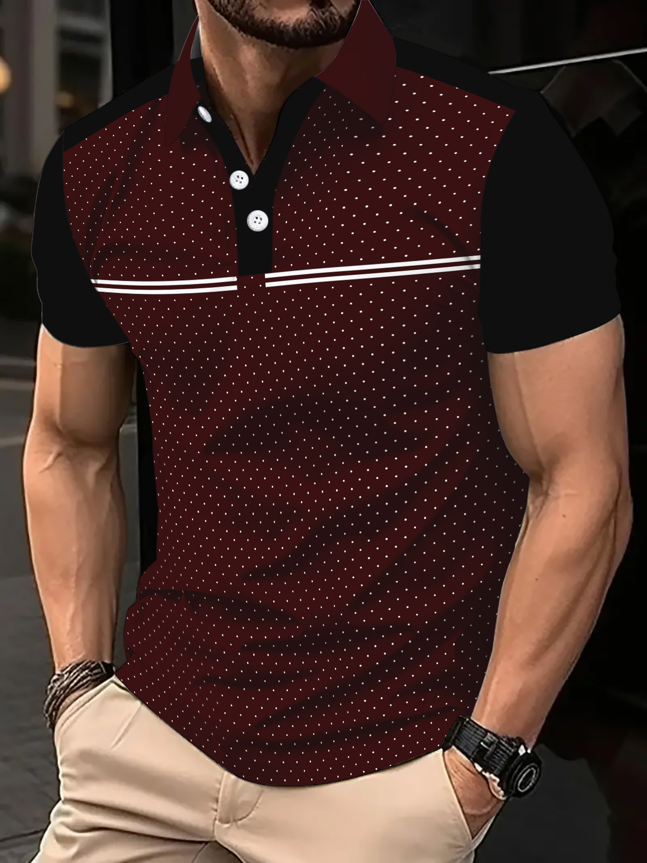 Las europeas y americanas transfronterizas 2025 venta rápida de verano Amazon POLO camisa de polo deportivo de moda para hombres con botones