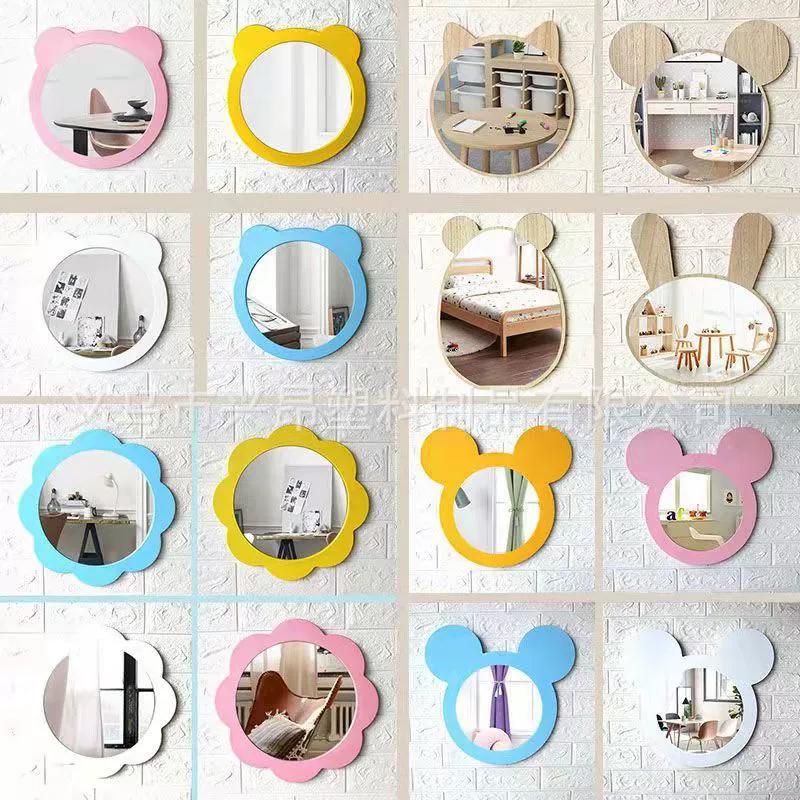 HD детский сад украшение ванной комнаты раковина настенное зеркало Туалет Ванная комната студент мультфильм гардеробное зеркало