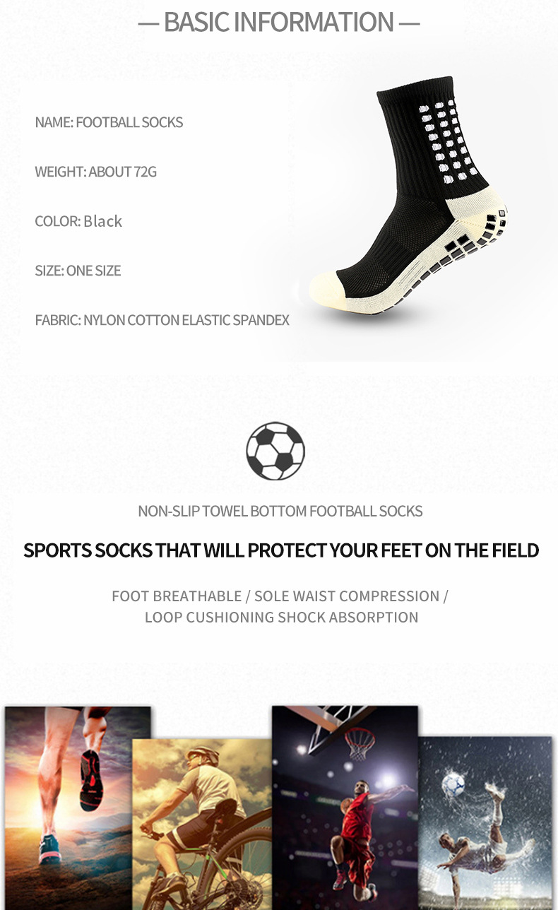 Football Socks Glue Dispenser Men's and Women's Mid-Calf Socks 