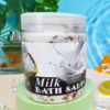 Exfoliating bath salt contains rose, salt scrub, massager, 350g