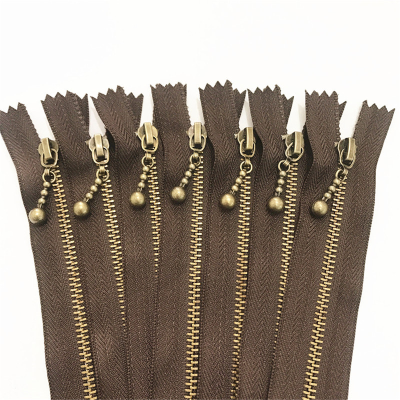 No.3 古代ブロンズジッパー ジッパーバッグ ペンシルバッグ ジッパー DIY 手作りバッグ クローズテール 30-50cm|undefined