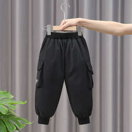 男童棉裤加绒加厚一条过冬宝宝冬季三层夹棉加绒裤子特厚保暖裤潮