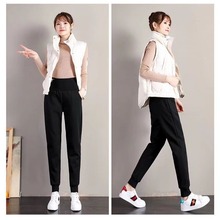 秋冬季新款羊羔绒裤男女加绒加厚运动休闲裤棉裤束脚宽松百搭卫裤