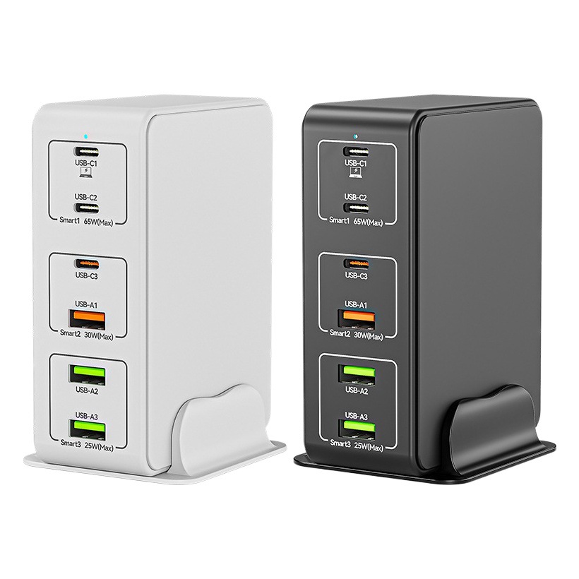 Transfronteriza Venta caliente multifuncional 120W de alta potencia PD carga rápida USB multi-Puerto teléfono móvil cargador de la computadora cabeza de carga