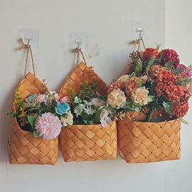 收纳篮/筐;木质工艺品;花盆装饰