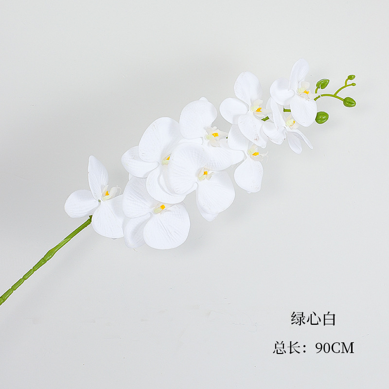 Siete colores cordier flores de Año Nuevo barril de bendición material de combinación impresión 3D mariposa orquídea de palma roja accesorios de flores de Año Nuevo material de arte floral