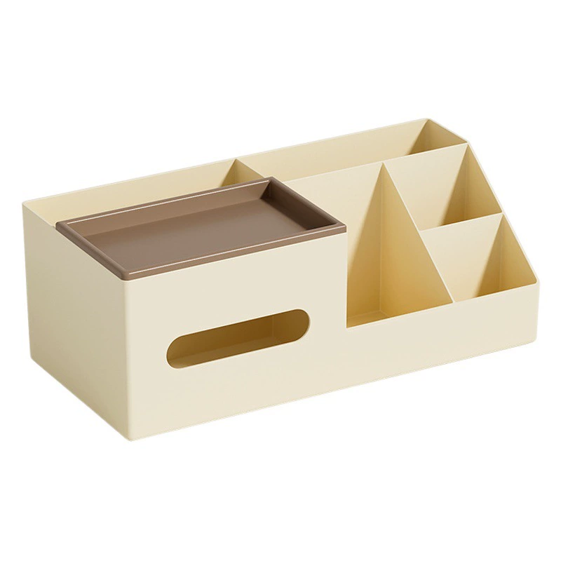 Бытовая гостиная спальня коробка для салфеток многофункциональная коробка для хранения всякой всячины кремового цвета органайзер для косметики ящик для хранения артефактов