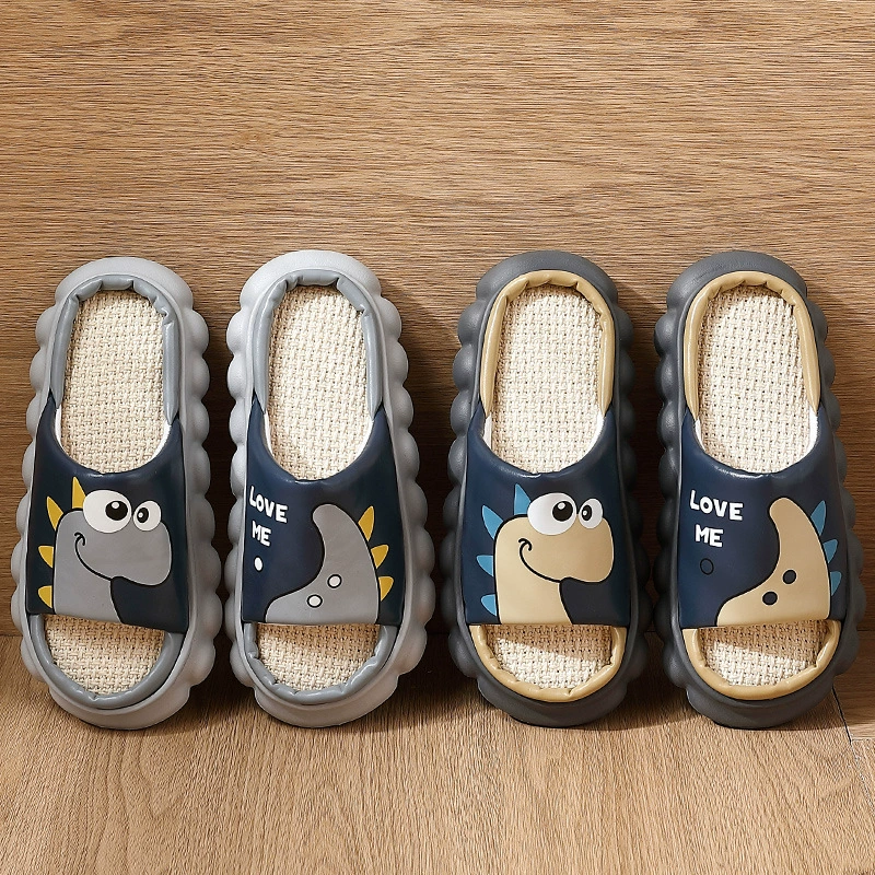 Тапочки летние женские милые динозавры верхняя одежда пара Нескользящие домашние Банные Тапочки с мягкой подошвой для ванной мужские оптом