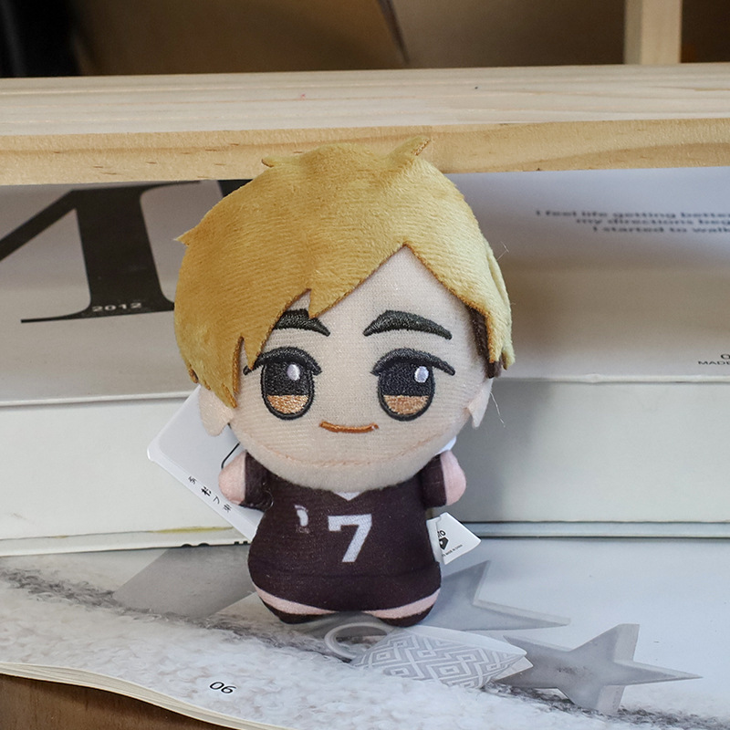 ハイキュー!! バレーボール少年たちのぬいぐるみペンダント、アニメキャラクターフィギュア、バッグ飾り、キーホルダー、漫画風おもちゃ|undefined