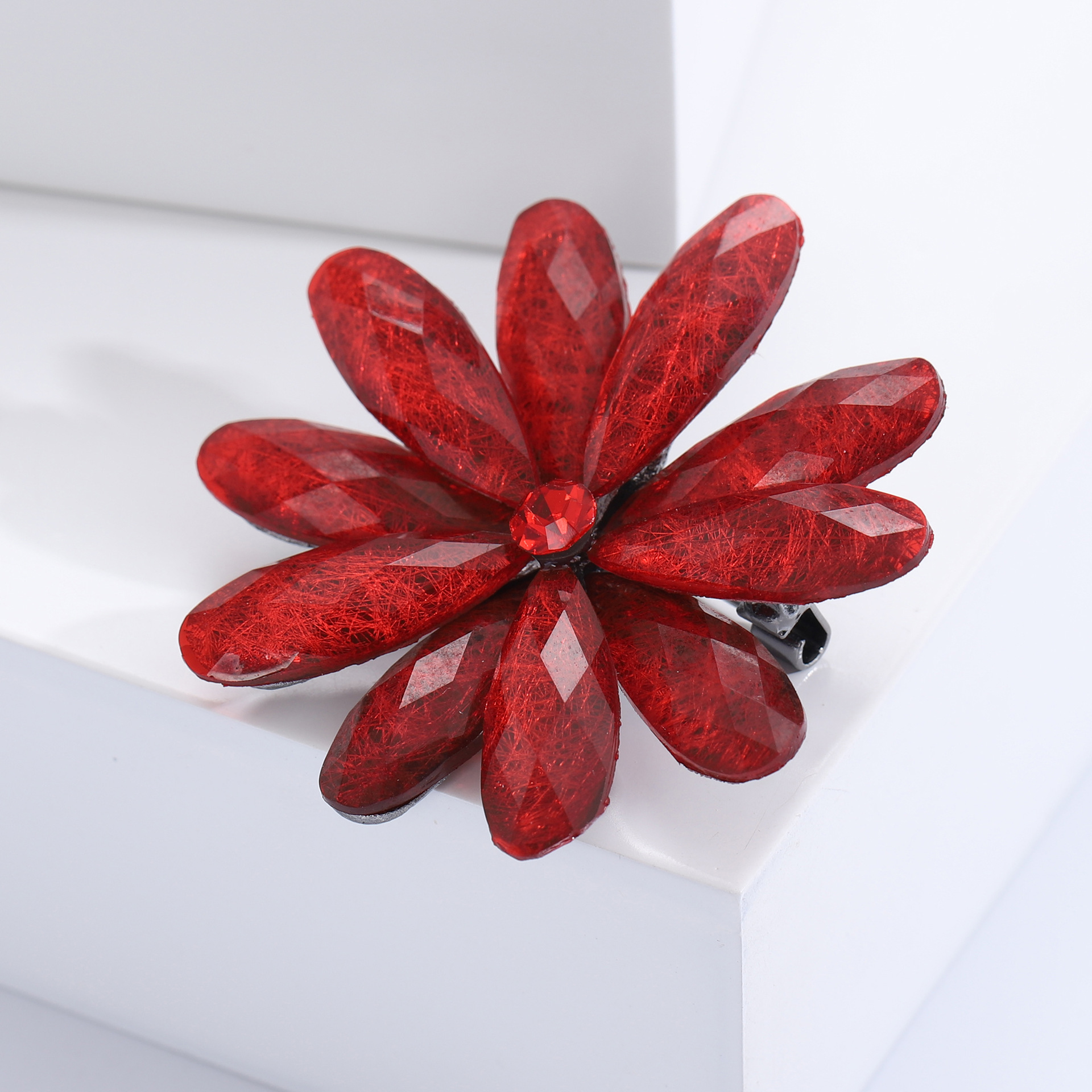 17g Weight Acrylic Inlay Material Brooches Classification Casual, Holiday, Banquet Occasion Alloy Material Flower Pattern All Seasons Season Women's Gender Inlay Design Simple Style Style Simple Style Pin Flower Alloy Inlay Acrylic Women's Brooches 25