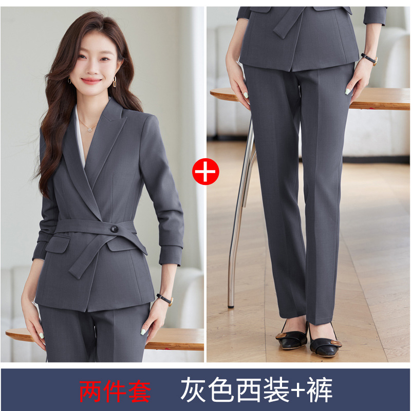 Two-piece set gray suit + pants