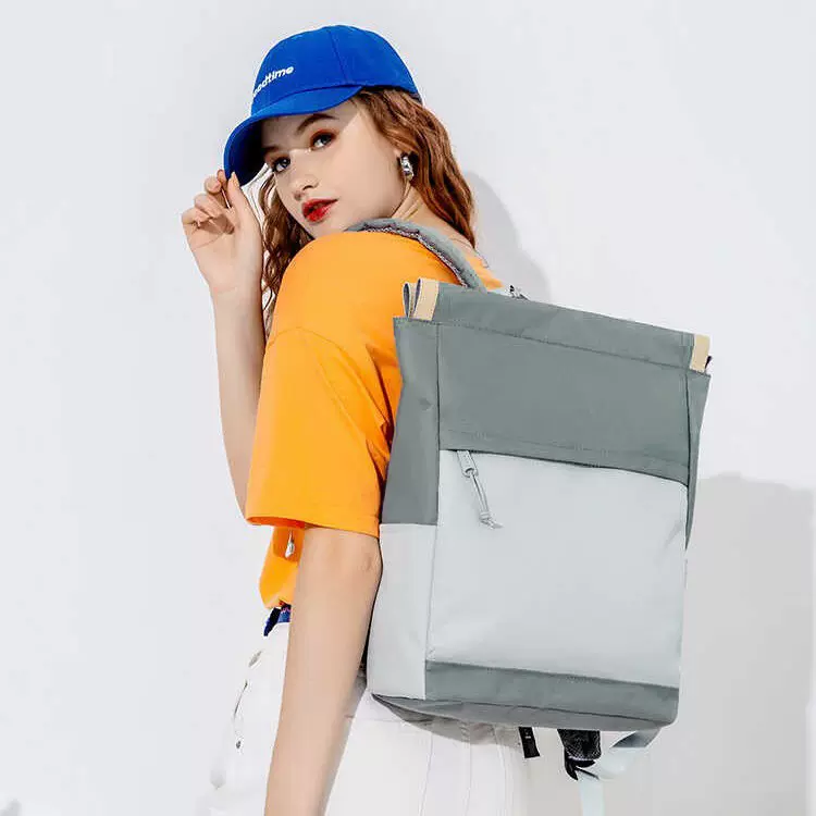 男女大学生书包小众设计感大容量多功能电脑背包两用手提双肩包