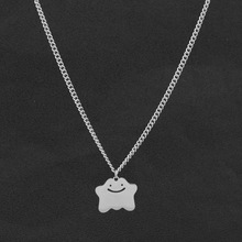 可爱钛钢云朵项链女ins潮嘻哈甜酷锁骨链时尚百搭吊坠配饰简约