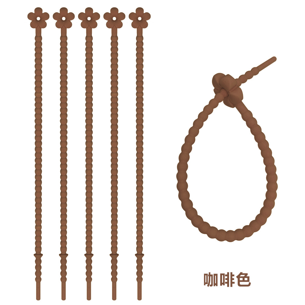 250mm de color caramelo flor pequeña cinta de silicona colgante llavero DIY bolsa de Ropa Accesorios de joyería Cordón de silicona