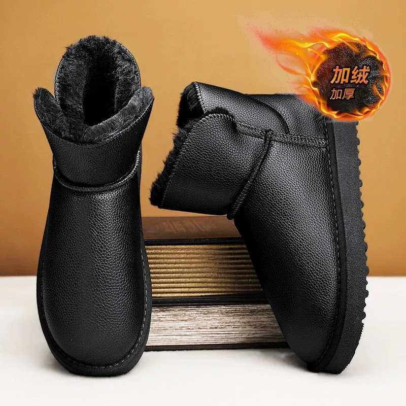 45-48 трансграничная мужская обувь большого размера зимой снежные сапоги плюс бархатные теплые утолщенные водонепроницаемые нескользящие хлопчатобумажные сапоги