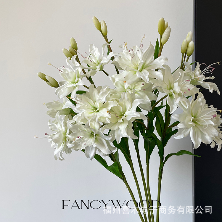 더블 사이 하이 퀄리티 인공 꽃 테이블 꽃 유럽 스타일 빛 고급 가짜 꽃 홈 액세서리 촬영 소품