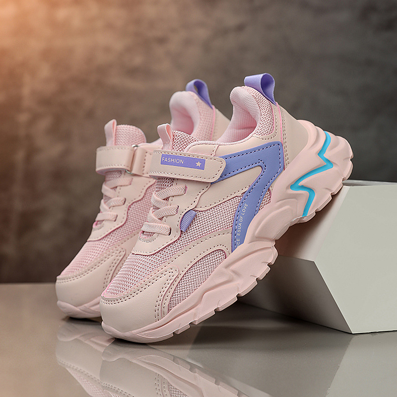 Zapatillas deportivas para niños, modelo nuevo primavera 2026, de malla transpirable, suela blanda y ligera, para niños de primaria y secundaria.