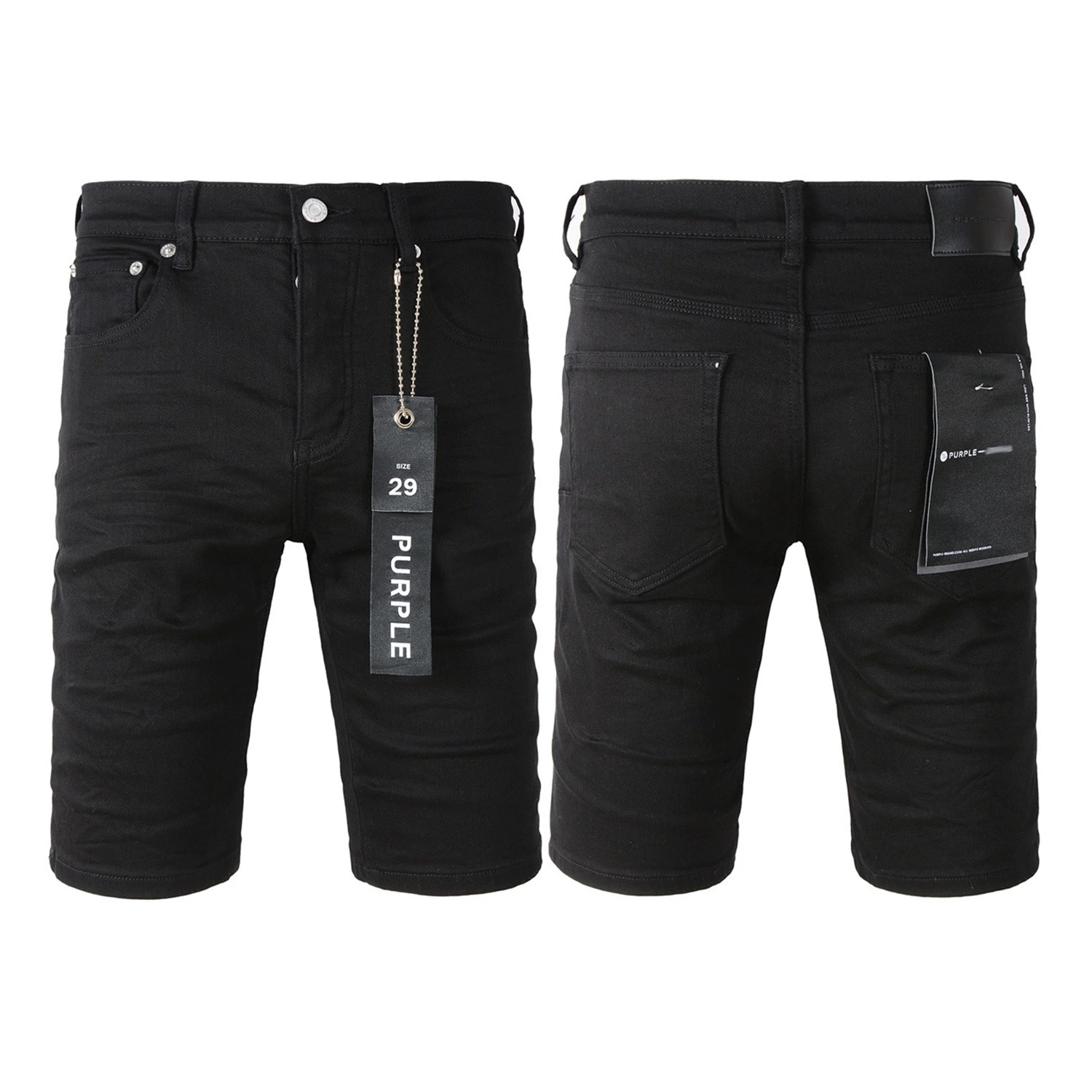 Европейский и американский трендовый бренд LIMITED PURPLE SHORTS фиолетовые брендовые уличные хип-хоп рваные distressed джинсовые шорты